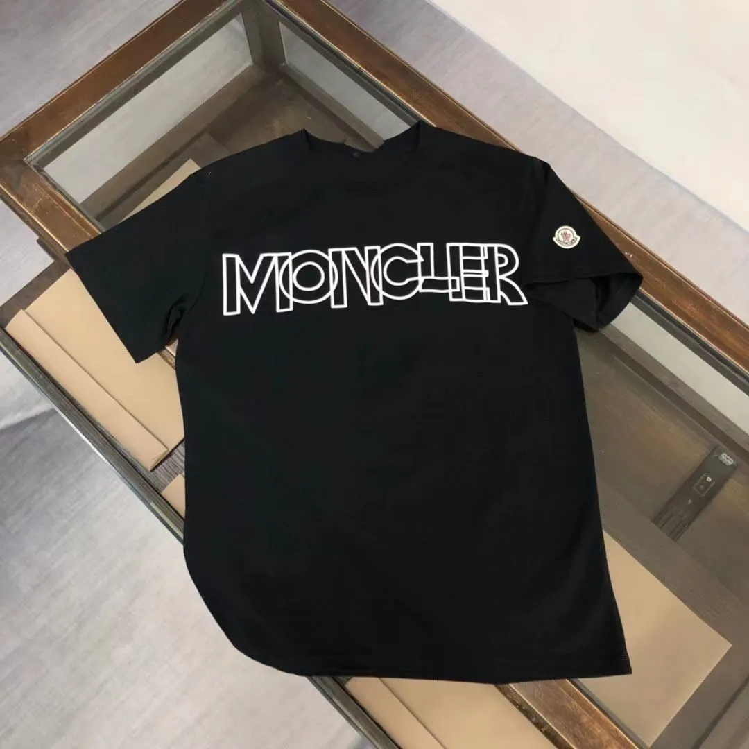 カジュアル ファッション 2色選べる 夏 アルファベット コットン 無地 メンズ Ｔシャツ