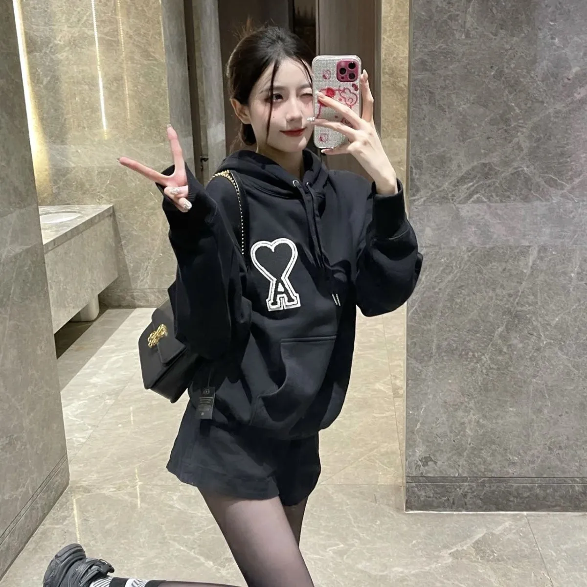 組み合わせやすい 美人度アップ 着瘦せ デザイン満点 お気に入り フード付き おしゃれ パーカー