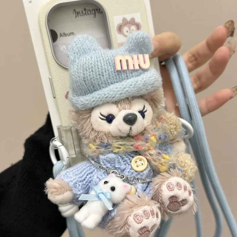 ぬいぐるみ付き スウィート 可愛い もふもふ 斜めがけ 高品質 スマホケース
