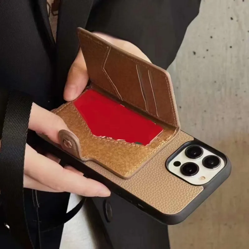 プレミアム シンプル トレンド 手触り良く クラシック 多機能 滑り止め スマホケース