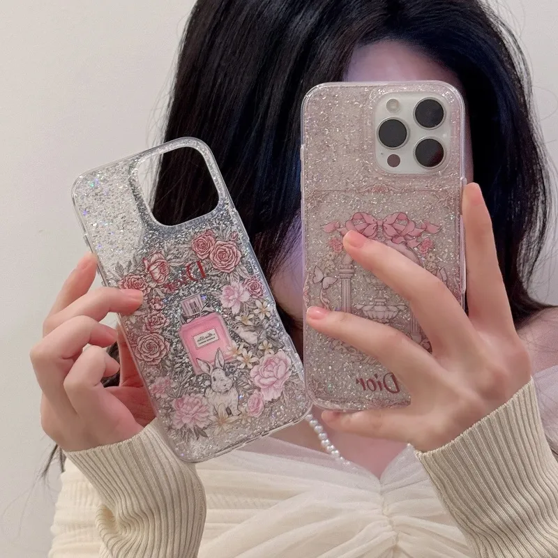 売れ筋 トレンド 繊細 高品質 華やか スウィートガーリッシュ スマホチェーン付きスマホケース