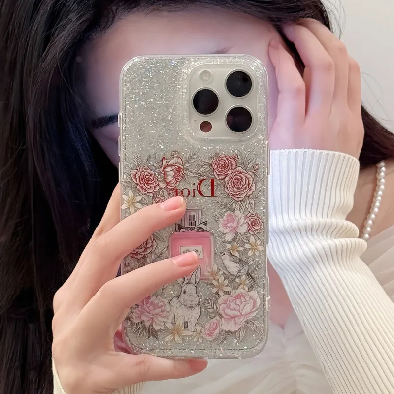 売れ筋 トレンド 繊細 高品質 華やか スウィートガーリッシュ スマホチェーン付きスマホケース