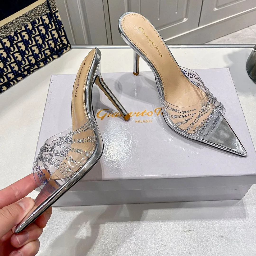 『34-40』ポイントトゥ メッシュ ダイヤモンド付き クール クラシック 使いやすい ハイヒール