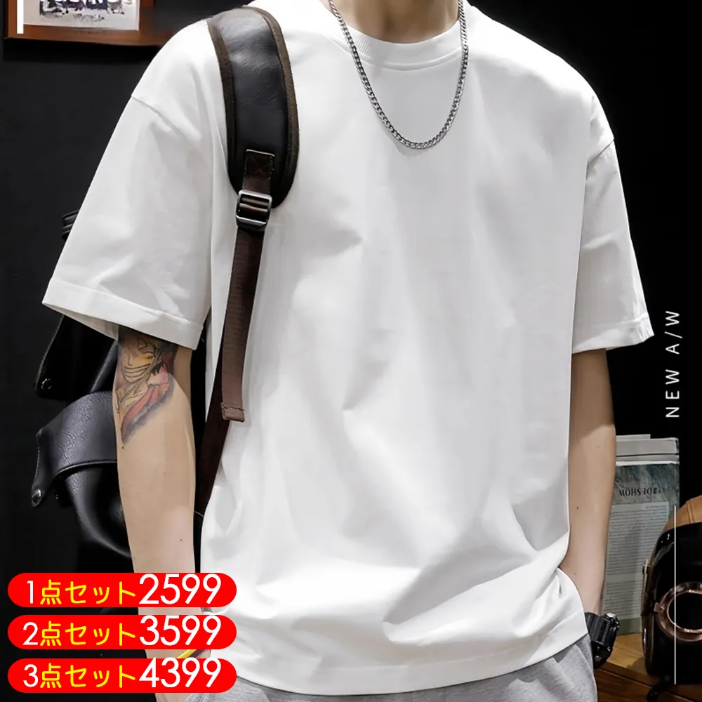 『M-3XL』3点目800円💥着心地良い ファッション ふわふわ 通気性 合わせやすい 高品質 100%コットンＴシャツ