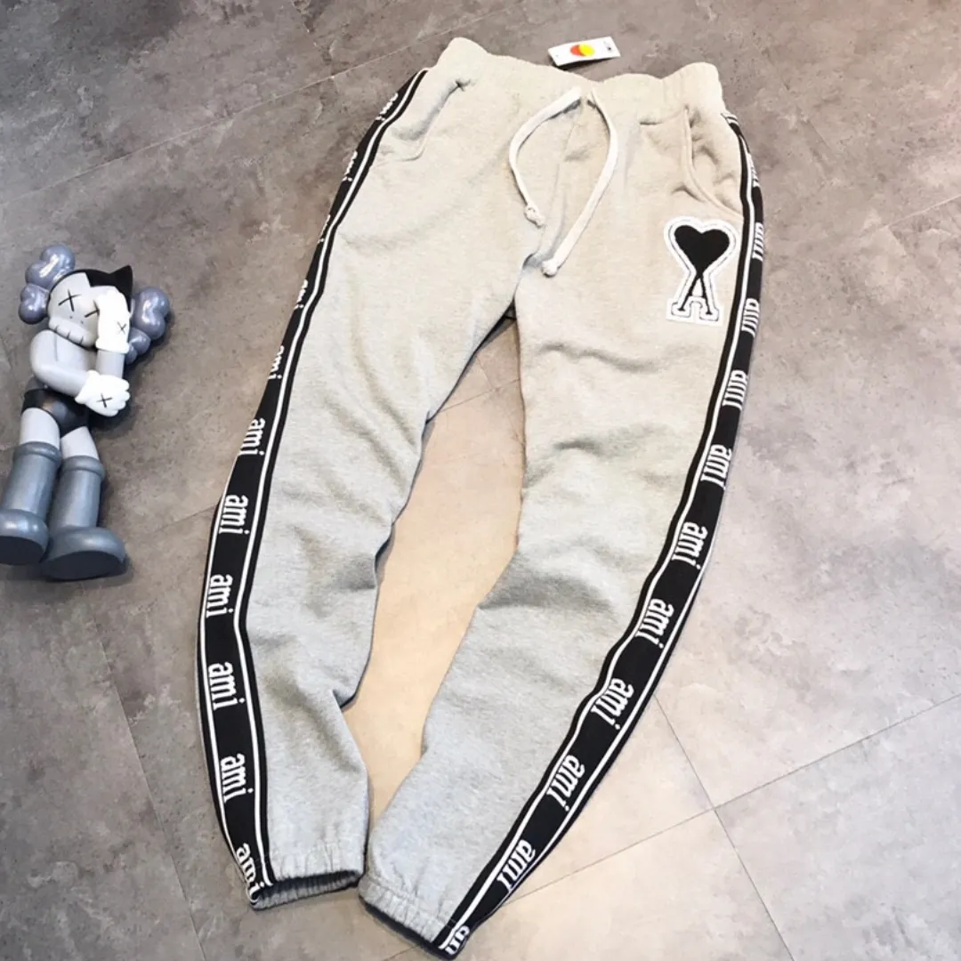 『L-XL』超人気商品 大人らしい 目立つ 快適 レター 刺繍 テープ ロングパンツ
