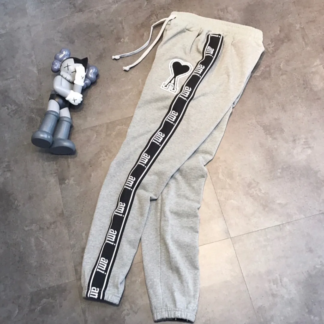 『L-XL』超人気商品 大人らしい 目立つ 快適 レター 刺繍 テープ ロングパンツ