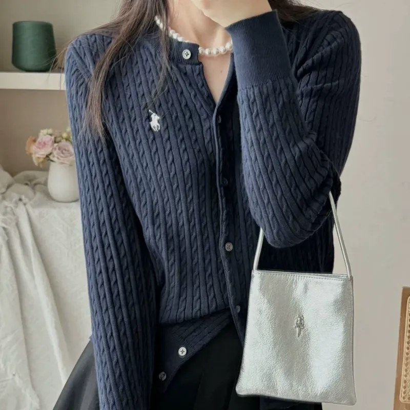 『S-XL』着心地良い ファッション 刺繍 合わせやすいカジュアルニットカーディガン