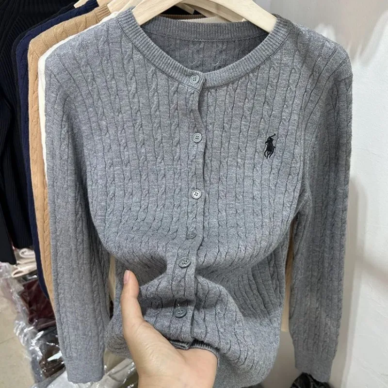 『S-XL』着心地良い ファッション 刺繍 合わせやすいカジュアルニットカーディガン