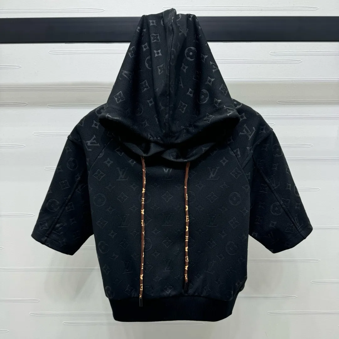 『S-L』新作コレクション シルエット決まる フード付き 半袖 スウェット プリーツスカート セットアップ