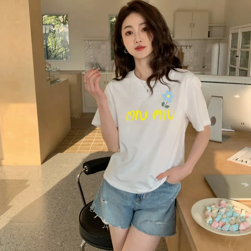 『S-XL』美人度アップ 元気いっぱい 柔らかい フレンチ ムード スリム 軽量 通気性 Tシャツ