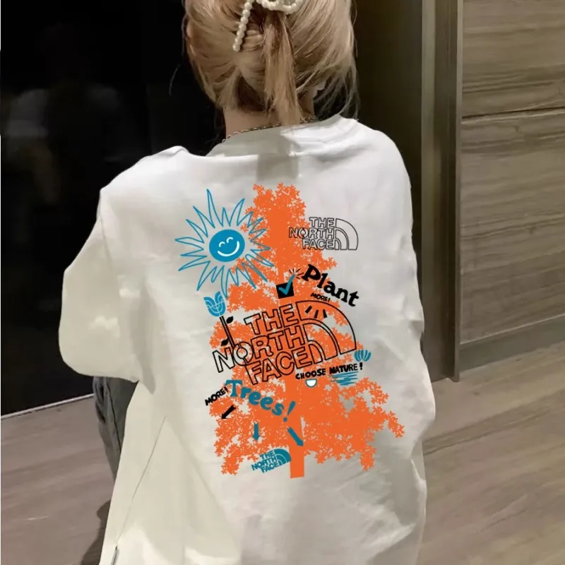 『S-3XL』優しい雰囲気 ゆるい 着瘦せ カジュアル トレンド シンプル ユニークプリント Ｔシャツ