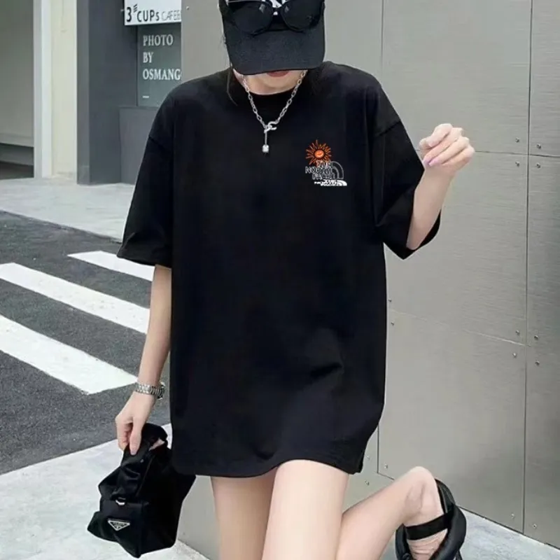 『S-3XL』優しい雰囲気 ゆるい 着瘦せ カジュアル トレンド シンプル ユニークプリント Ｔシャツ