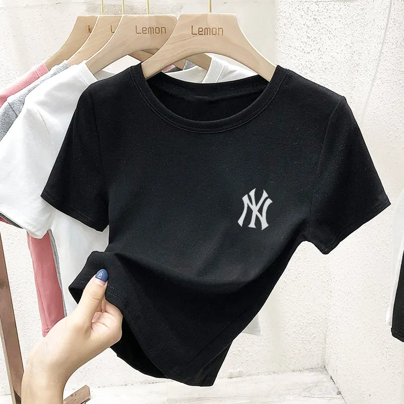 『S-2XL』着心地良い ファッション シンプル カジュアル 快適 通気性 正肩Tシャツ