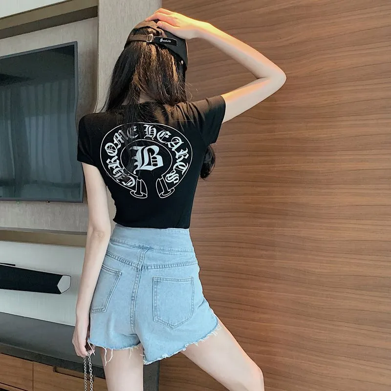 『S-2XL』圧倒的セクシー 絶対欲しい クール おしゃれ ロマンティック フレンチ Tシャツ