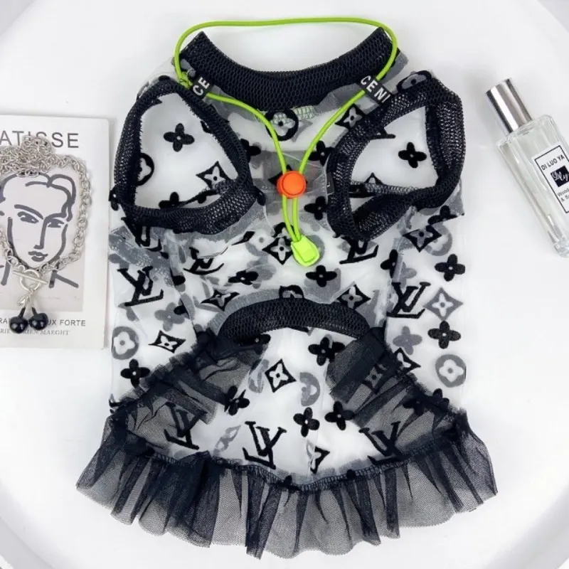 目立つ ファッション クール 透け感 軽量 脱ぎやすい 通気性 ペット服