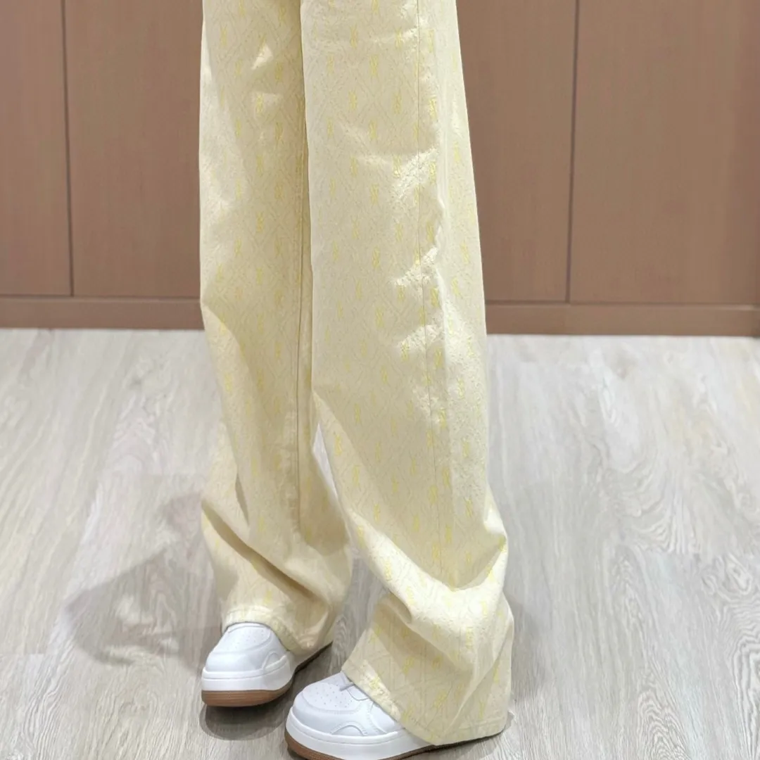 『S-L』ヒット商品 ベルト付き 快適 魅力的 通気性 スムーズ ジャカードデニムパンツ