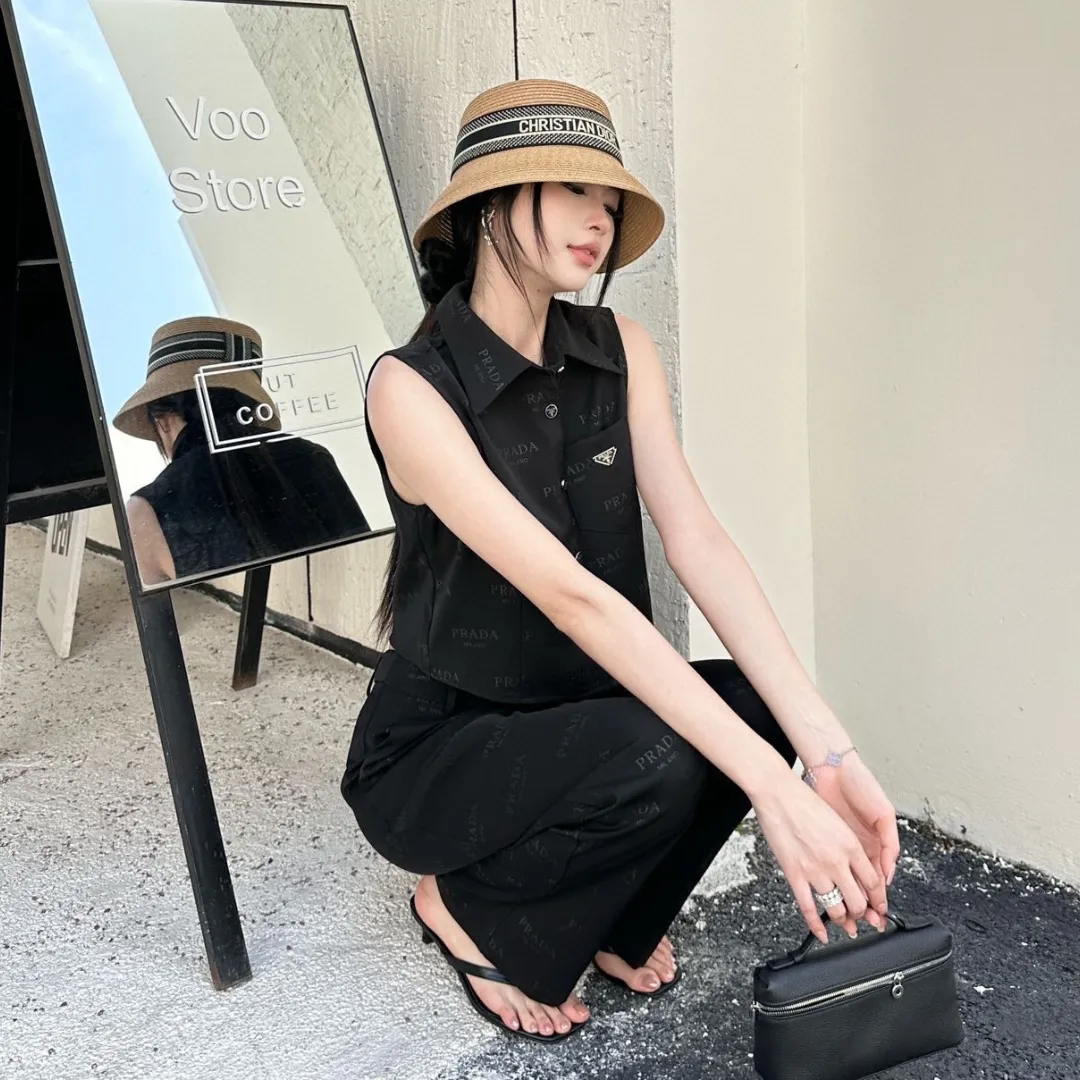 『S-L』滑らかでストレートな質感 肌触り快適 ラペルボタンベスト ストレートパンツ セットアップ