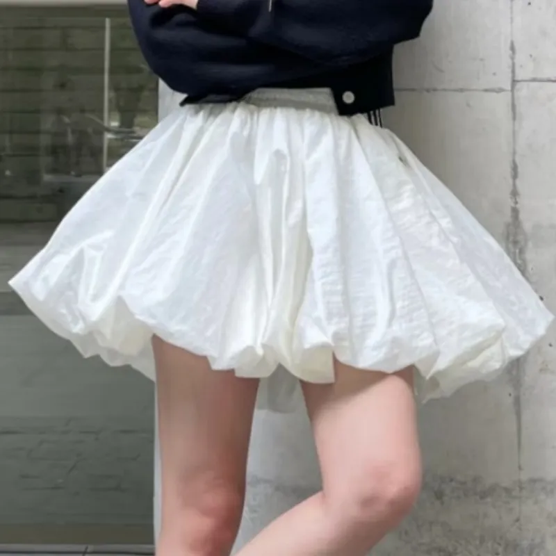 『S-L』目立つ トレンド 軽量  通気性 着瘦せ ガーリッシュ 合わせやすい バルーンスカートスカート
