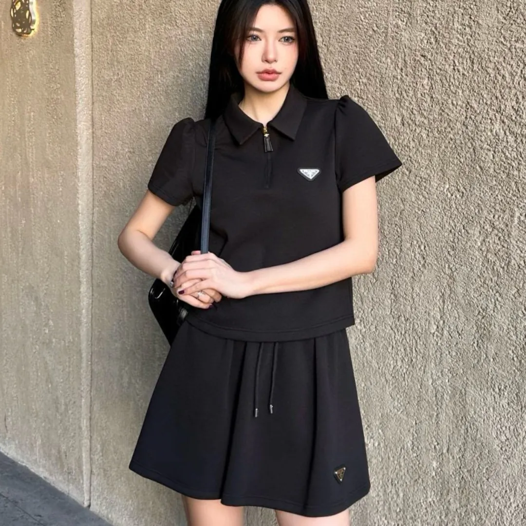 『S-L』着るだけで特別感 インスタ映え間違いなし 着回し効く トレンディ 半袖 ショートスカート セットアップ