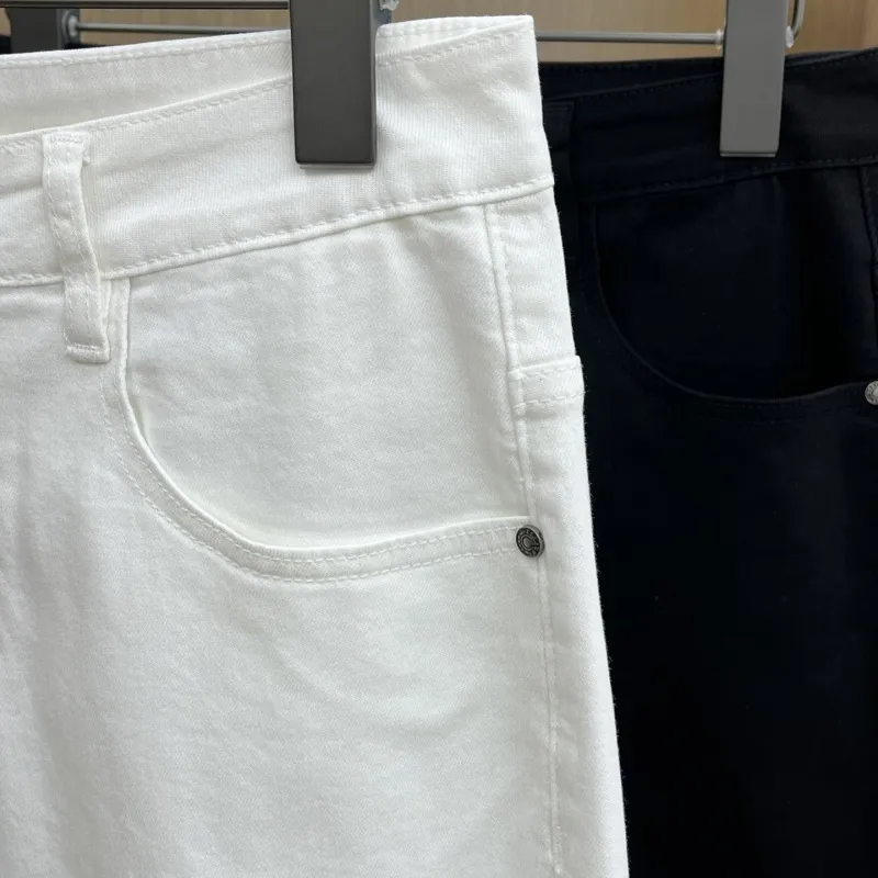 『S-2XL』春夏新着 トレンド 高品質 快適 クラシック クール シンプルなストレートデニムショーツ