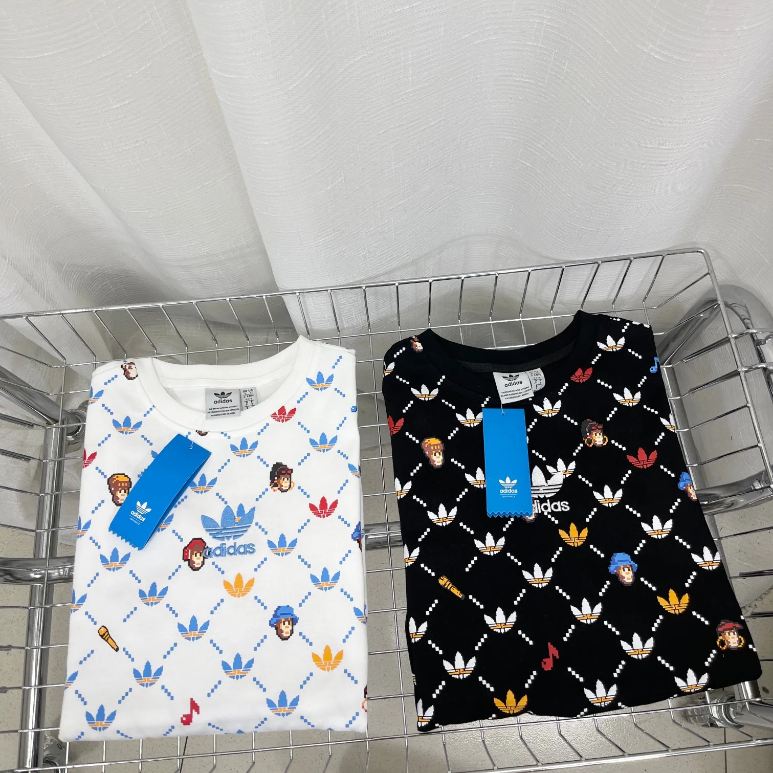 『S-XL』快適 ピクセルアート柄 カラフル ヴィンテージ柄 ショートTシャツ