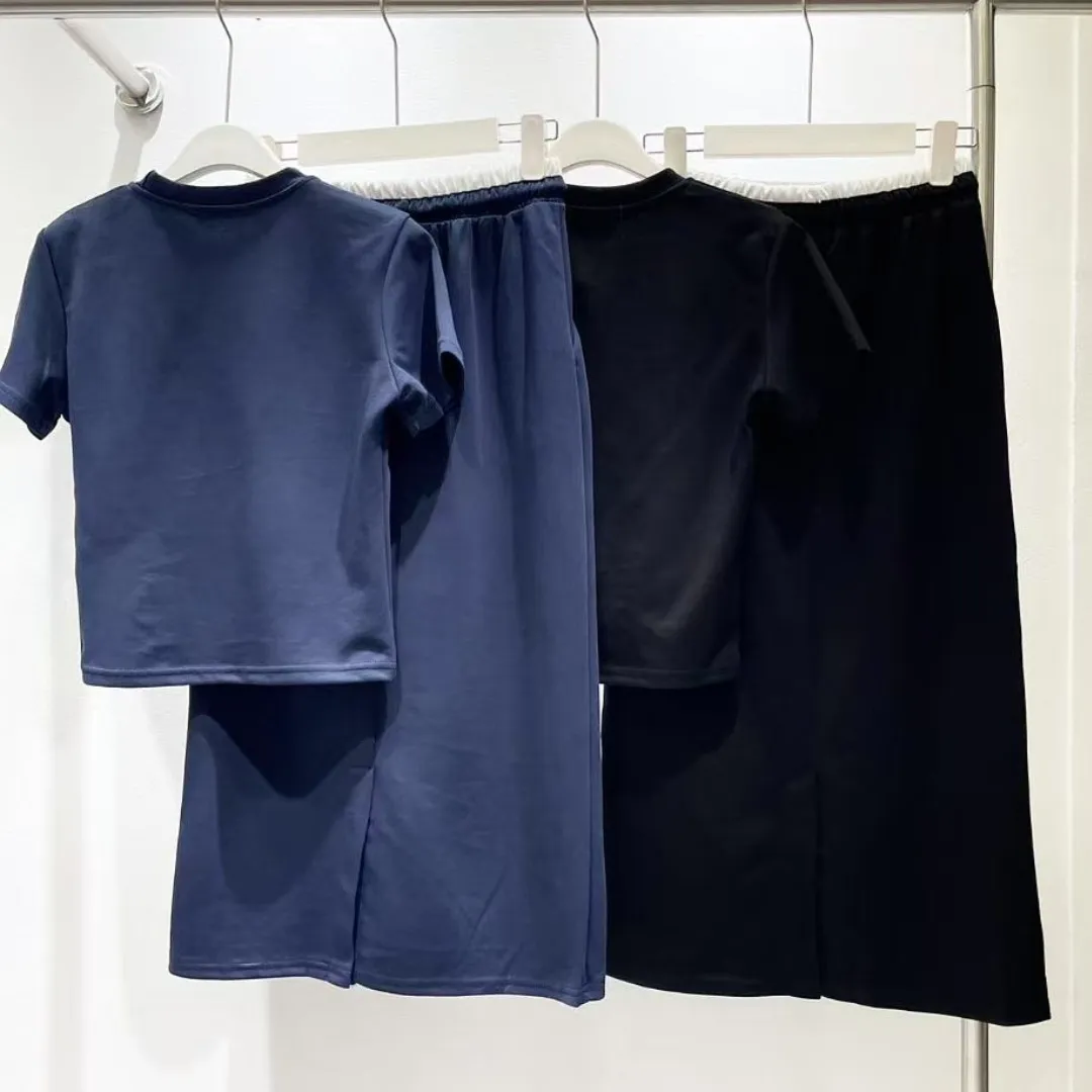 『S-L』トレンド最先端 着回し効く カジュアル 春めいた ビビッドカラー モノトーン セットアップ