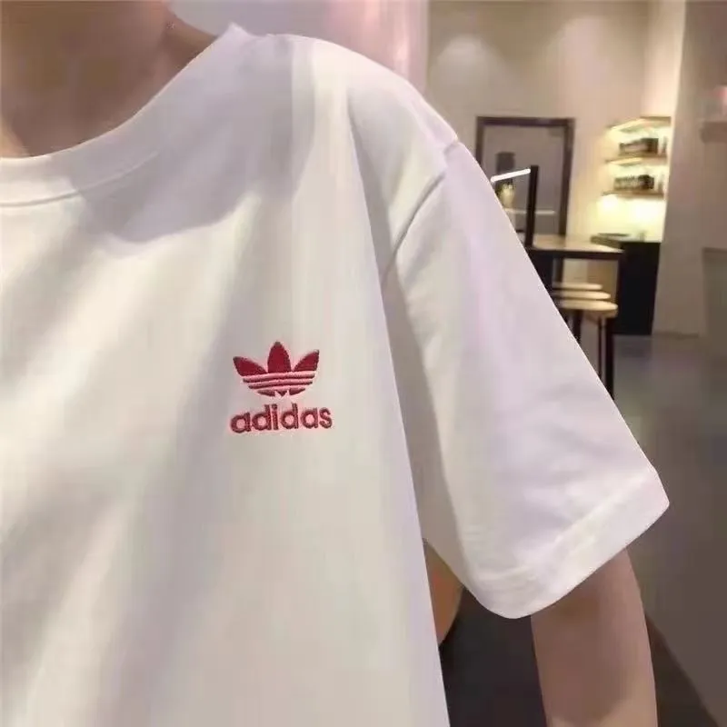 『S-4XL』人気爆発中 好感度UP カジュアル シンプル 快適 通気性 若見え ゆるい 刺繍Ｔシャツ