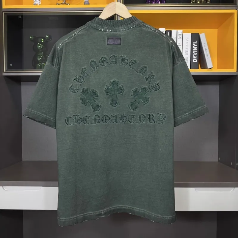 『S-XL』着心地良い ファッション レトロ 合わせやすい カジュアル 通気性 高品質 刺繍 Ｔシャツ