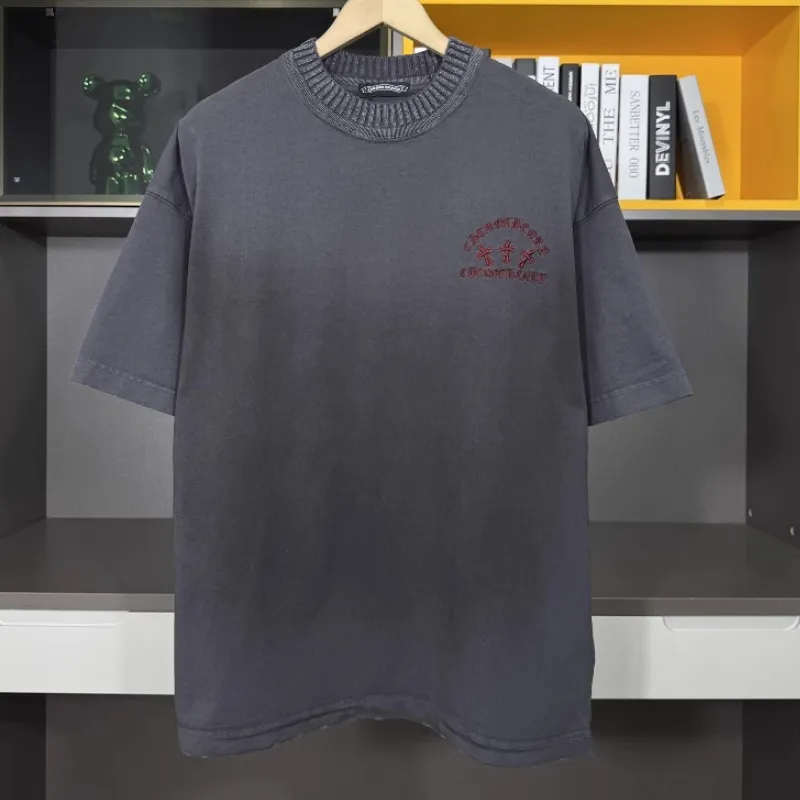 『S-XL』着心地良い ファッション レトロ 合わせやすい カジュアル 通気性 高品質 刺繍 Ｔシャツ