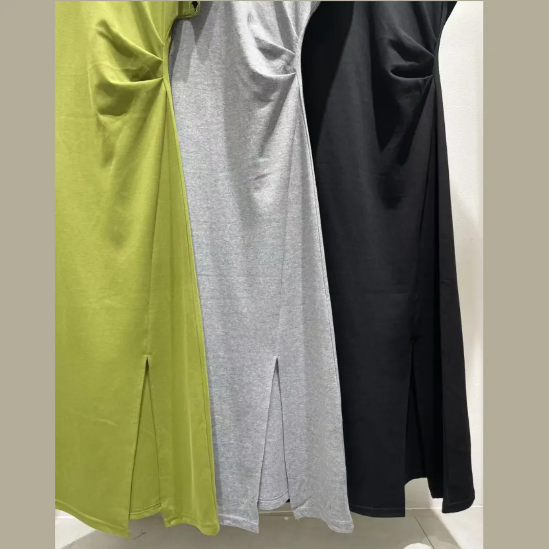 『S-L』特別感のある一品 コスパ最強の逸品 長く愛用できる スキニーフィット ヴィンテージ風 ワンピース
