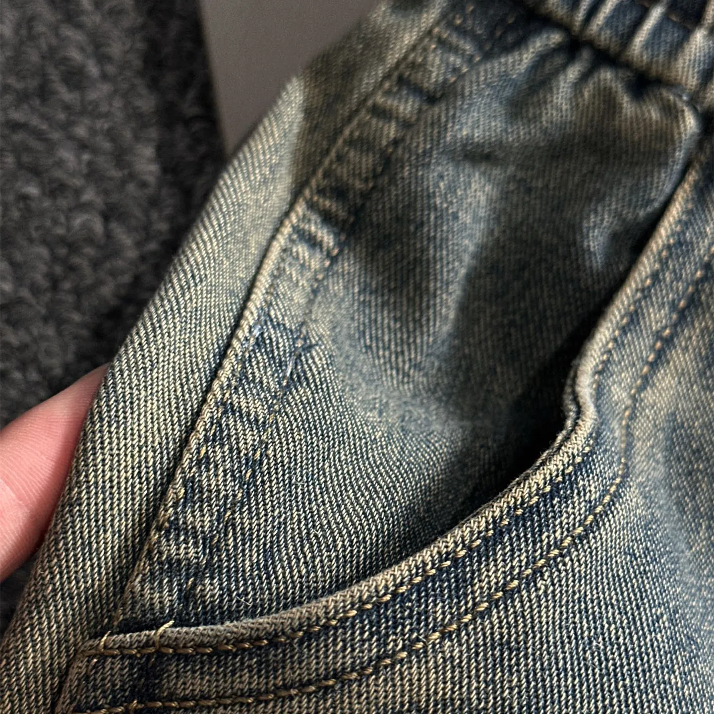 『M-4XL』マストアイテム 日常通勤 快適通気 ルーズ ワイドレッグ デニム ストレート ロングパンツ