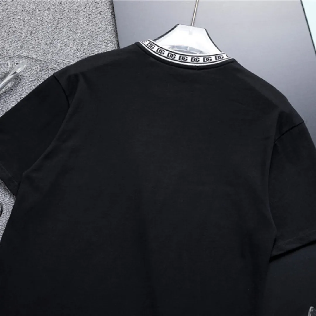 『M-3XL』大人気 存在感 手触り良くモード カジュアル ラウンドネック 刺繍 Ｔシャツ＋ショートパンツ セットアップ