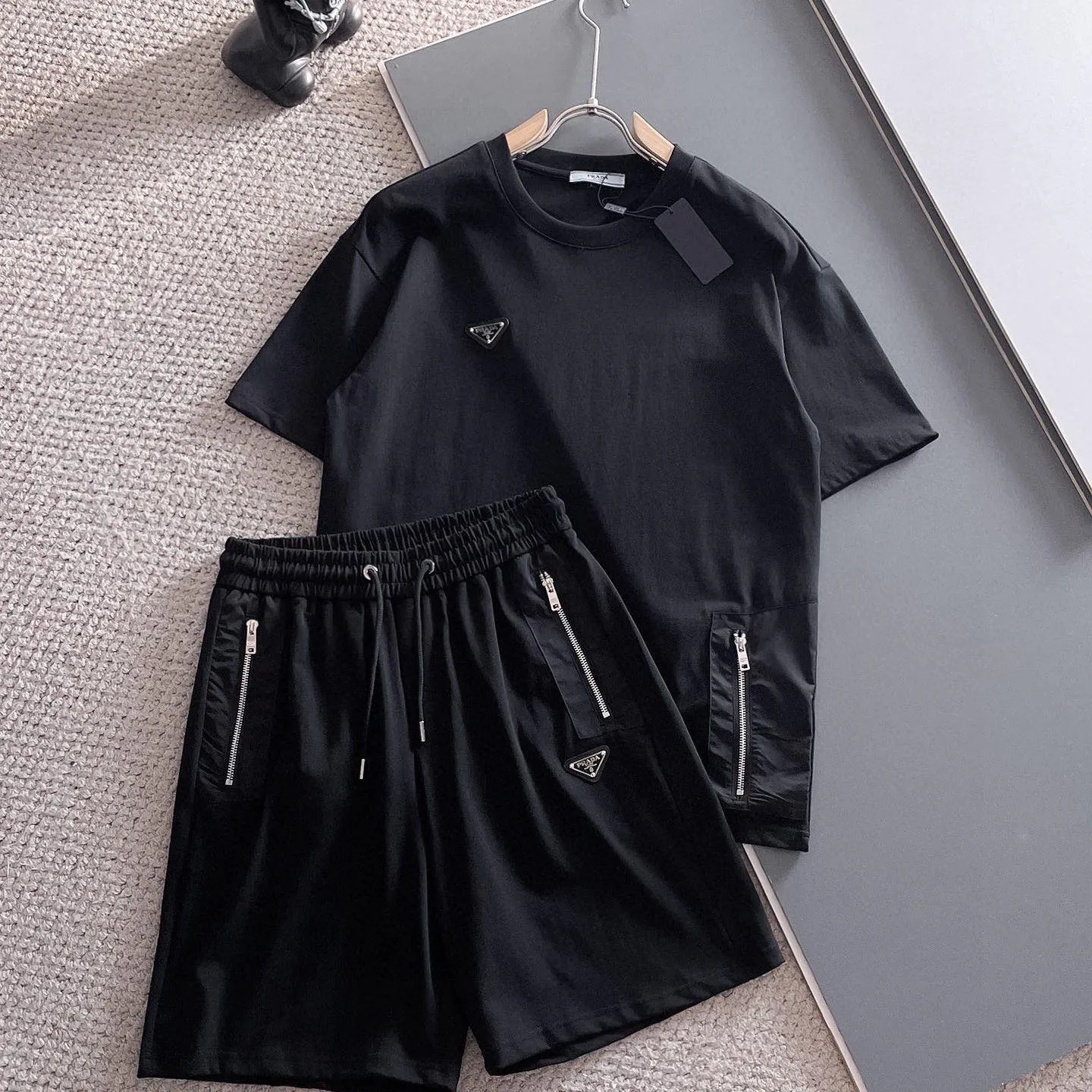 『M-3XL』カジュアル 日常 高級感 ショート パンツ セットアップ