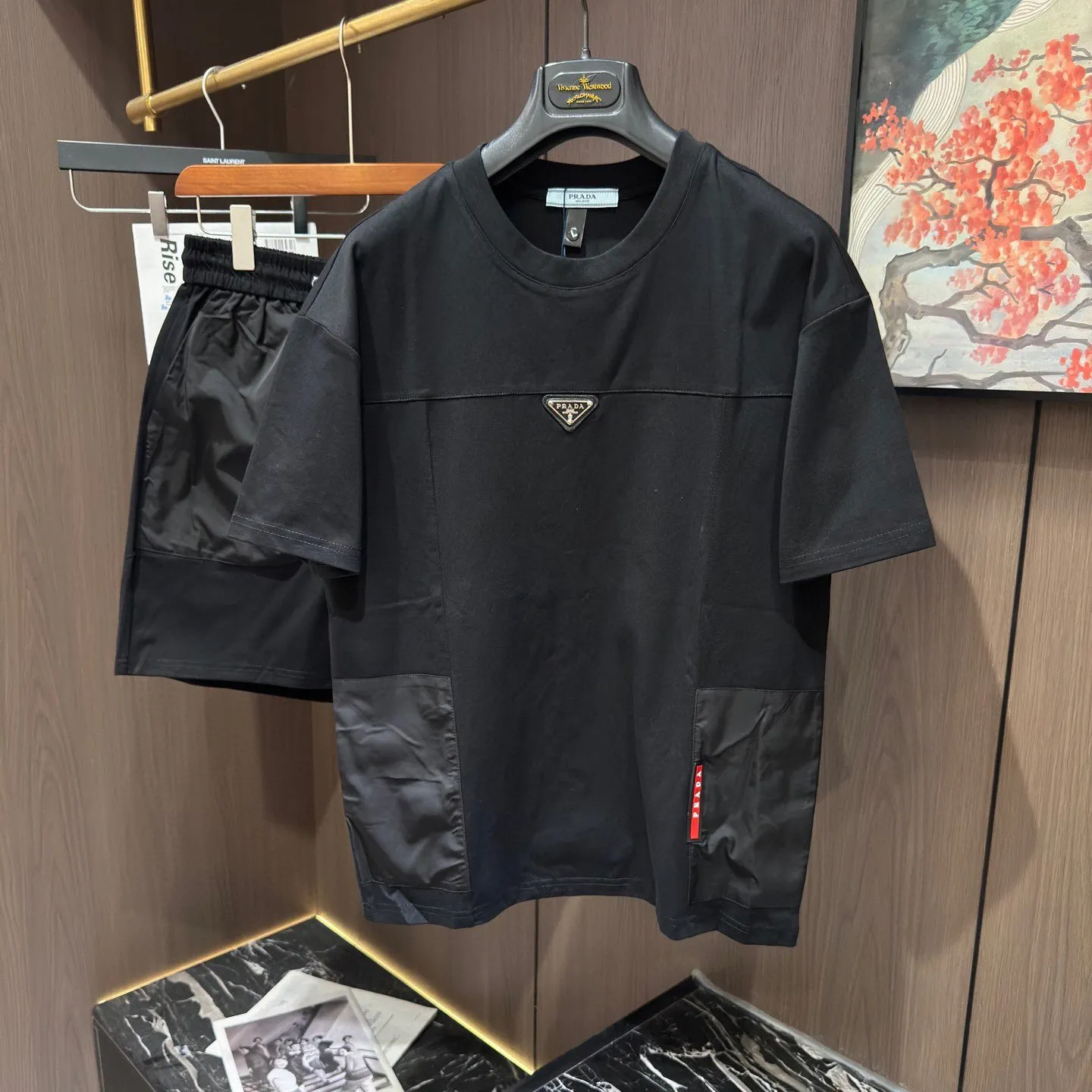 『M-3XL』オーバサイズ 高級感 カジュアル ショート パンツ セットアップ
