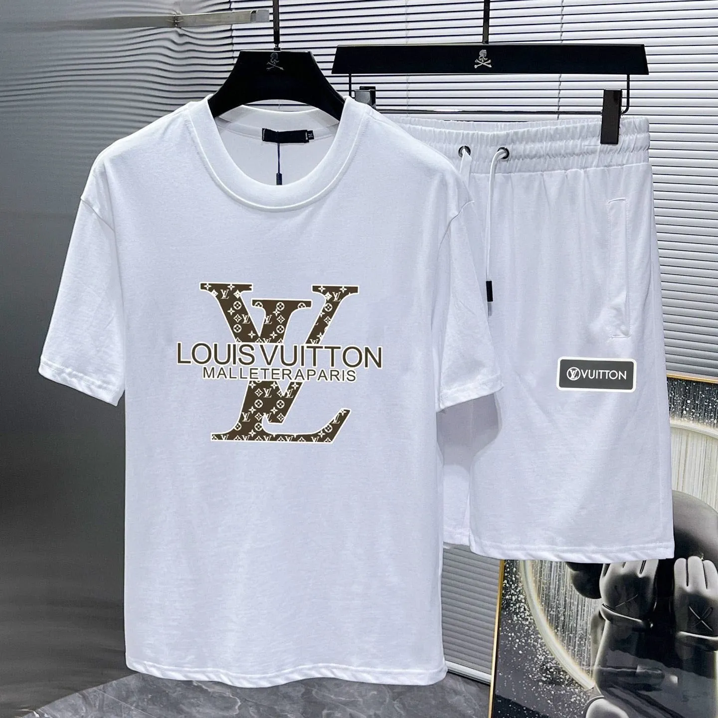 『M-3XL』通気性 ゆったり 合わせやすい 半袖  ショート パンツ セットアップ