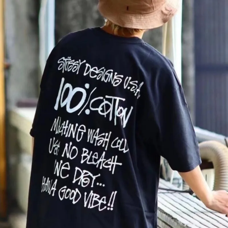 『S-4XL』好感度UP グラフィティ文字プリント傾向  Tシャツ