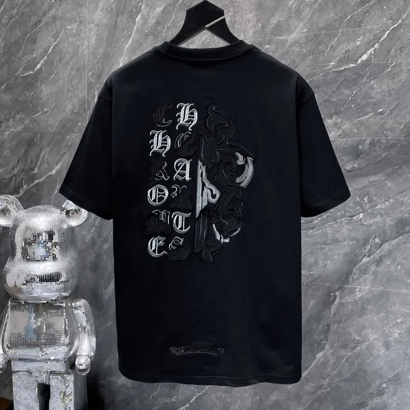 『S-XL』人気商品再入荷 着用バージョン 手作り 刺繍パッチワーク半袖